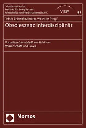 Brönneke / Wechsler |  Obsoleszenz interdisziplinär | Buch |  Sack Fachmedien