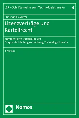 Klawitter |  Lizenzverträge und Kartellrecht | Buch |  Sack Fachmedien