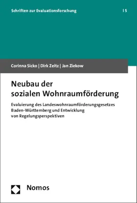 Ziekow / Sicko / Zeitz |  Neubau der sozialen Wohnraumförderung | Buch |  Sack Fachmedien