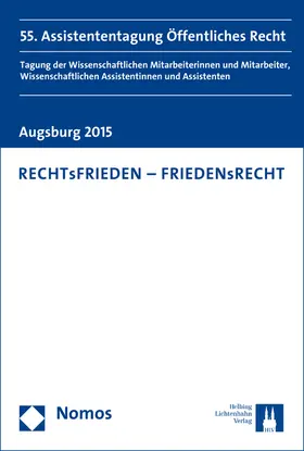 Engel / Hölzlwimmer / Krönke |  RECHTsFRIEDEN - FRIEDENsRECHT | Buch |  Sack Fachmedien