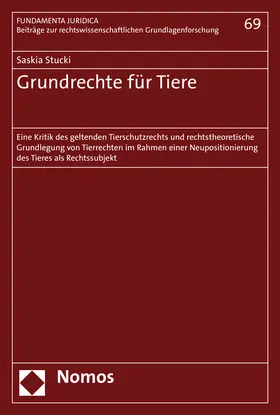 Stucki |  Grundrechte für Tiere | Buch |  Sack Fachmedien