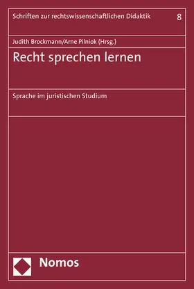 Brockmann / Pilniok |  Recht sprechen lernen | Buch |  Sack Fachmedien