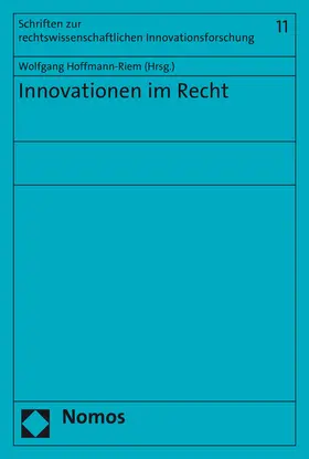 Hoffmann-Riem |  Innovationen im Recht | Buch |  Sack Fachmedien