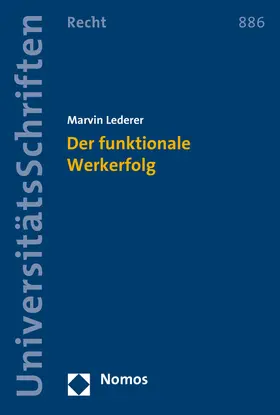 Lederer |  Der funktionale Werkerfolg | Buch |  Sack Fachmedien