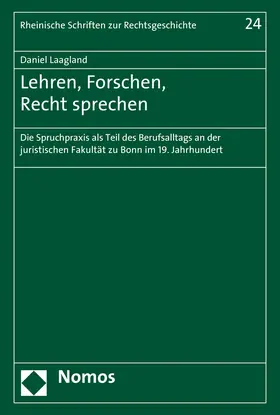 Laagland |  Lehren, Forschen, Recht sprechen | Buch |  Sack Fachmedien