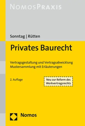 Sonntag / Rütten |  Privates Baurecht | Buch |  Sack Fachmedien