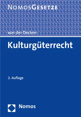 von der Decken |  Kulturgüterrecht | Buch |  Sack Fachmedien