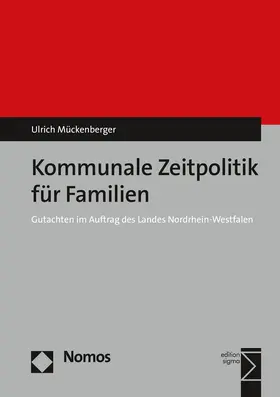 Mückenberger |  Kommunale Zeitpolitik für Familien | Buch |  Sack Fachmedien