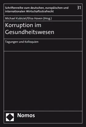 Kubiciel / Hoven |  Korruption im Gesundheitswesen | Buch |  Sack Fachmedien