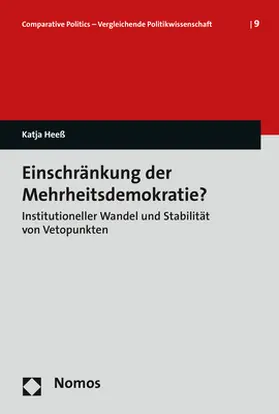 Heeß |  Einschränkung der Mehrheitsdemokratie? | Buch |  Sack Fachmedien