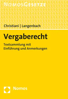 Christiani / Langenbach |  Vergaberecht | Buch |  Sack Fachmedien