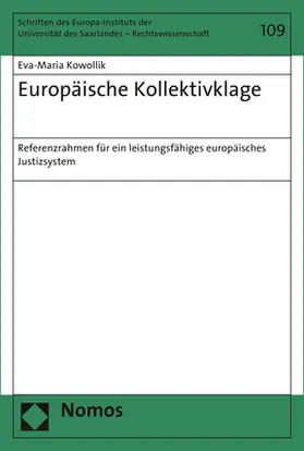 Kowollik |  Europäische Kollektivklage | Buch |  Sack Fachmedien