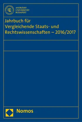 Schubel / Kirste / Müller-Graff |  Jahrbuch für Vergleichende Staats- und Rechtswissenschaften - 2016/2017 | Buch |  Sack Fachmedien