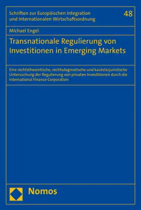 Engel |  Transnationale Regulierung von Investitionen in Emerging Markets | Buch |  Sack Fachmedien