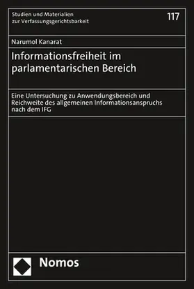 Kanarat |  Informationsfreiheit im parlamentarischen Bereich | Buch |  Sack Fachmedien