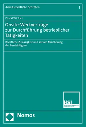 Winkler |  Onsite-Werkverträge zur Durchführung betrieblicher Tätigkeiten | Buch |  Sack Fachmedien
