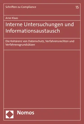 Klaas |  Interne Untersuchungen und Informationsaustausch | Buch |  Sack Fachmedien