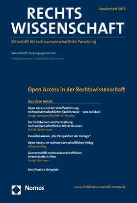 Hamann / Hürlimann |  Open Access in der Rechtswissenschaft | Buch |  Sack Fachmedien