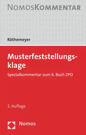 Röthemeyer |  Musterfeststellungsklage | Buch |  Sack Fachmedien
