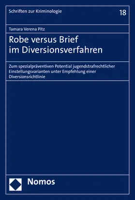 Pitz |  Robe versus Brief im Diversionsverfahren | Buch |  Sack Fachmedien