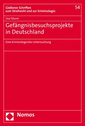 Sturm |  Gefängnisbesuchsprojekte in Deutschland | Buch |  Sack Fachmedien