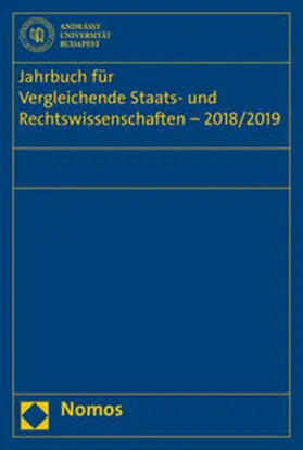 Schubel / Kirste / Müller-Graff |  Jahrbuch für Vergleichende Staats- und Rechtswissenschaften - 2018/2019 | Buch |  Sack Fachmedien