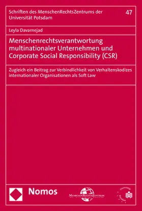 Davarnejad |  Menschenrechtsverantwortung multinationaler Unternehmen und Corporate Social Responsibility (CSR) | Buch |  Sack Fachmedien