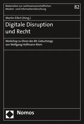 Eifert |  Digitale Disruption und Recht | Buch |  Sack Fachmedien