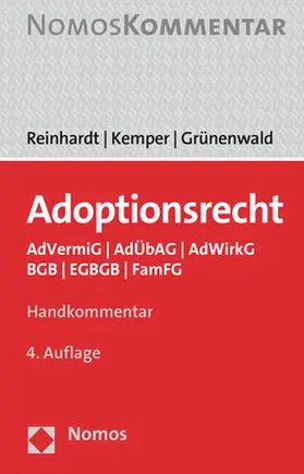 Reinhardt / Kemper / Grünenwald |  Adoptionsrecht | Buch |  Sack Fachmedien