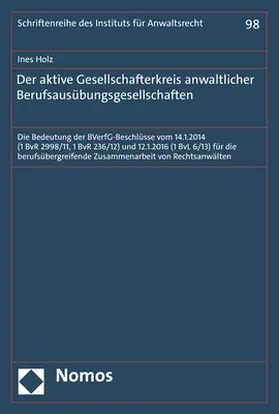 Holz |  Der aktive Gesellschafterkreis anwaltlicher Berufsausübungsgesellschaften | Buch |  Sack Fachmedien