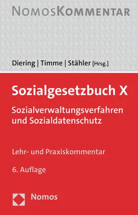 Diering / Timme / Stähler |  Sozialgesetzbuch X | Buch |  Sack Fachmedien