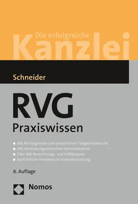 Schneider |  RVG Praxiswissen | Buch |  Sack Fachmedien