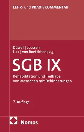 Düwell / Joussen / Luik |  Sozialgesetzbuch IX: SGB IX | Buch |  Sack Fachmedien