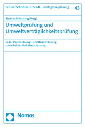 Mitschang |  Umweltprüfung und Umweltverträglichkeitsprüfung | Buch |  Sack Fachmedien