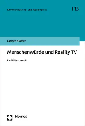 Krämer |  Menschenwürde und Reality TV | Buch |  Sack Fachmedien