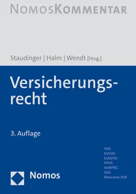 Staudinger | Halm | Wendt  |  Versicherungsrecht | Buch |  Sack Fachmedien