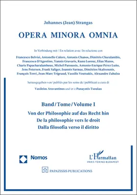 Strangas / Aravantinos / Tsoukas |  Opera Minora Omnia | Buch |  Sack Fachmedien