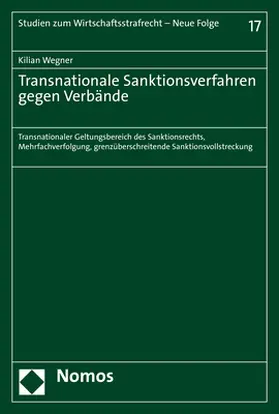 Wegner |  Transnationale Sanktionsverfahren gegen Verbände | Buch |  Sack Fachmedien