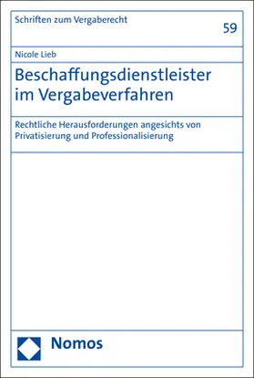 Lieb |  Beschaffungsdienstleister im Vergabeverfahren | Buch |  Sack Fachmedien
