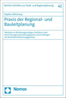 Mitschang |  Praxis der Regional- und Bauleitplanung | Buch |  Sack Fachmedien