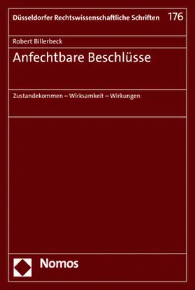 Billerbeck |  Anfechtbare Beschlüsse | Buch |  Sack Fachmedien