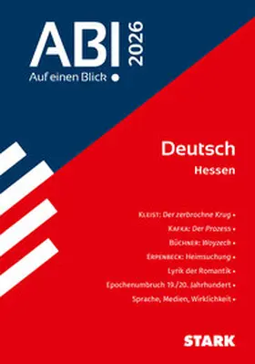 Bernhardt / Wurm / Hufnagel |  STARK Deutsch - Abi - Auf einen Blick! 2026 Hessen | Buch |  Sack Fachmedien
