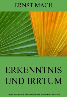 Mach |  Erkenntnis und Irrtum | eBook | Sack Fachmedien