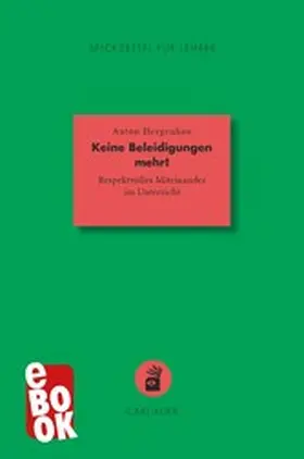 Hergenhan |  Keine Beleidigungen mehr! | eBook | Sack Fachmedien