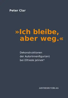 Clar |  "Ich bleibe, aber weg." | Buch |  Sack Fachmedien