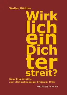 Gödden |  Wirklich ein Dichterstreit? | Buch |  Sack Fachmedien