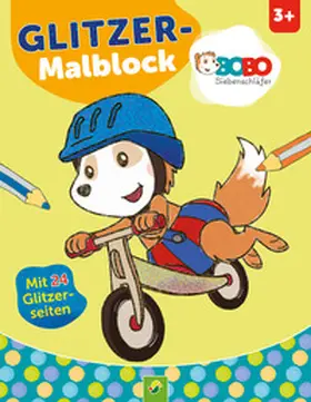  Bobo Siebenschläfer Glitzer-Malblock | Buch |  Sack Fachmedien