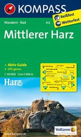  Mittlerer Harz 1 : 50 000 | Sonstiges |  Sack Fachmedien