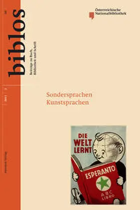 Österreichische Nationalbibliothek |  Sondersprachen Kunstsprachen | Buch |  Sack Fachmedien