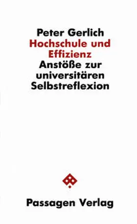 Gerlich |  Hochschule und Effizienz | Buch |  Sack Fachmedien